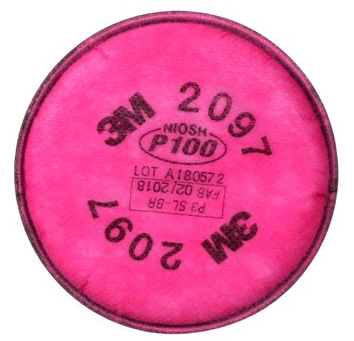 3M? 2097P100高效濾棉，濾除有機(jī)蒸氣異味